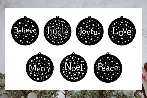 Christmas SVG | Christmas Ornament SVG | Ornament SVG | Snow SVG Angel Lynne Designs 