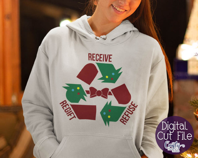 Christmas Svg - Christmas Present Svg - Regift Funny Christmas SVG Crafty Mama Studios 