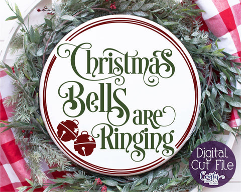 Christmas Svg, Christmas Round, Christmas Bells Are Ringing SVG Crafty Mama Studios 