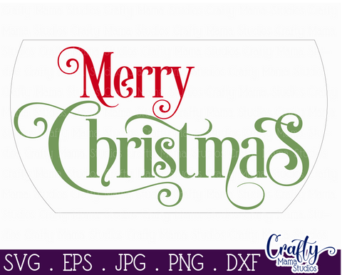 Christmas Svg, Christmas Round Sign, Merry Christmas Svg SVG Crafty Mama Studios 