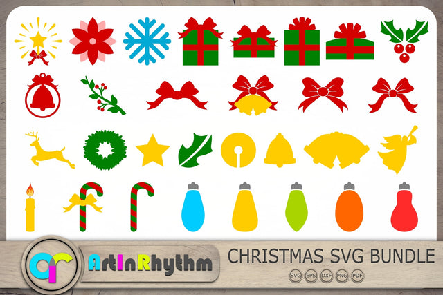 Christmas Svg, Christmas Svg Bundle, Christmas Ornaments Svg, Christmas Svg Files SVG Artinrhythm shop 