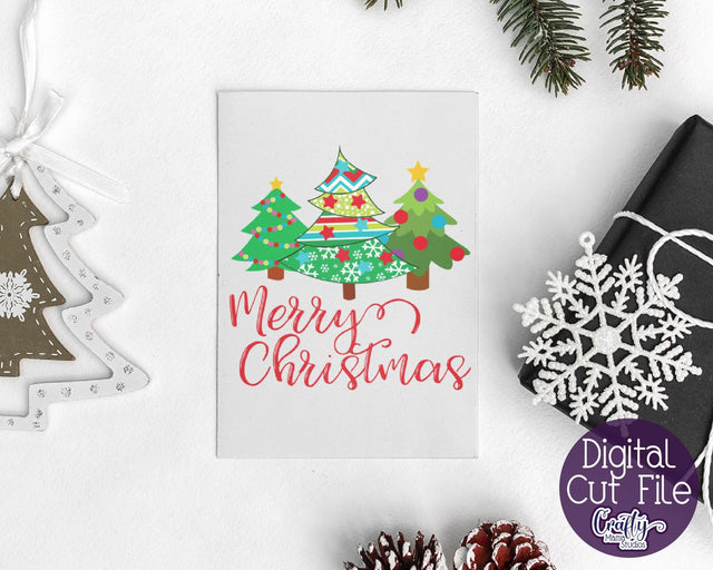 Christmas Svg - Christmas Tree Svg - Merry Christmas - Holiday - Patterned Christmas Tree Sublimation Crafty Mama Studios 
