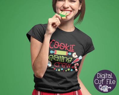 Christmas Svg - Cookie Eating Crew - Christmas Cookies Baking SVG Crafty Mama Studios 