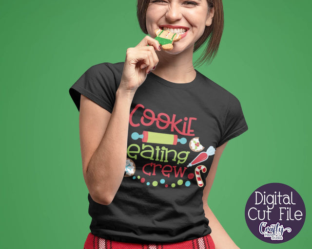 Christmas Svg - Cookie Eating Crew - Christmas Cookies Baking SVG Crafty Mama Studios 