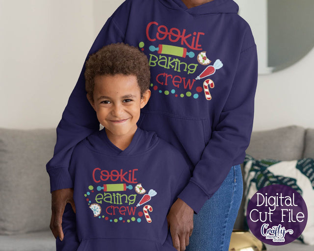 Christmas Svg - Cookie Eating Crew - Christmas Cookies Baking SVG Crafty Mama Studios 