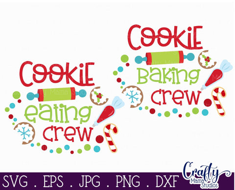 Christmas Svg - Cookie Eating Crew - Christmas Cookies Baking SVG Crafty Mama Studios 