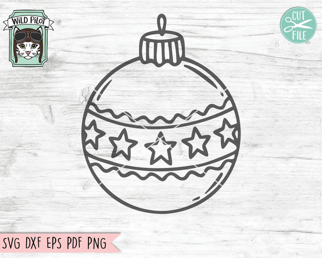 Christmas SVG Cut File, Christmas Ornament SVG, Christmas Clipart, Christmas Cut File, Christmas Ornament Cut File, Christmas Vector SVG Wild Pilot 