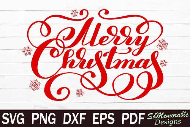 Christmas SVG cut file, Christmas svg design SVG SoMemorableDesigns 