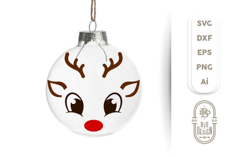 Christmas SVG - Cute Reindeers SVG Chris Bundle SVG Big Design &Co 