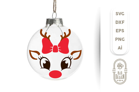 Christmas SVG - Cute Reindeers SVG Chris Bundle SVG Big Design &Co 