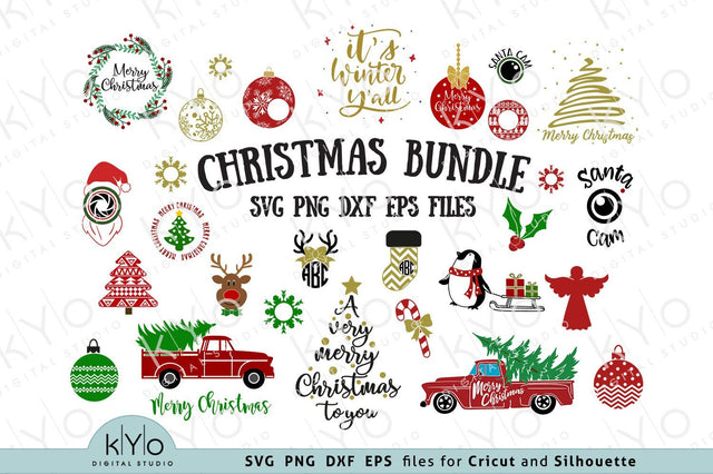 Christmas SVG Cutting Files Bundle SVG kYo Digital Studio 