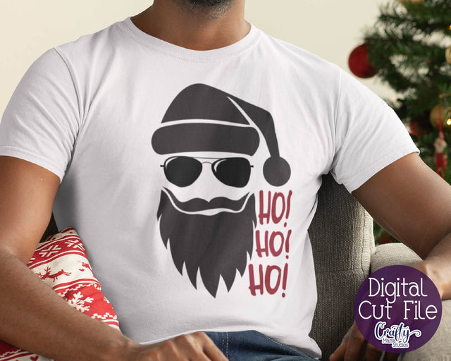 Christmas SVG, Dad Christmas, Dad Santa With Beard Svg SVG Crafty Mama Studios 