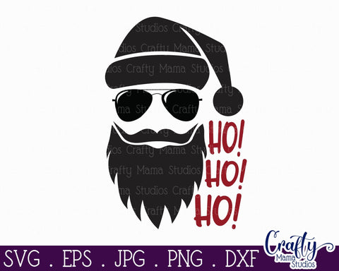 Christmas SVG, Dad Christmas, Dad Santa With Beard Svg SVG Crafty Mama Studios 