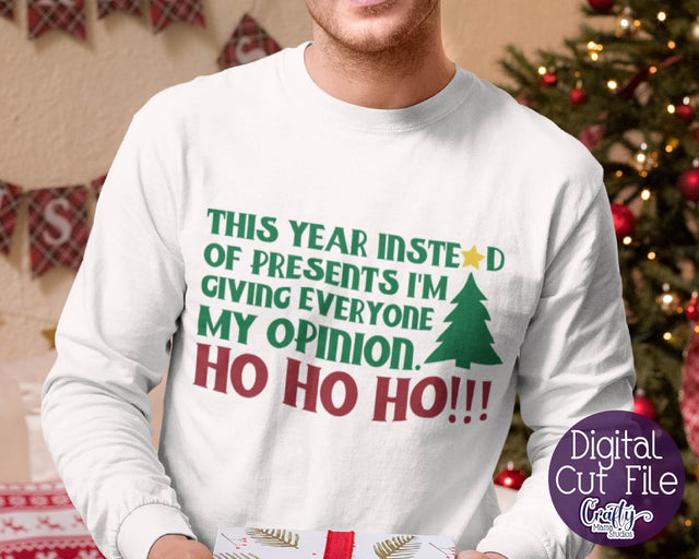 Christmas SVG, Dad Christmas, I'm Giving My Opinion SVG Crafty Mama Studios 