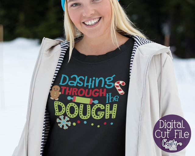 Christmas Svg - Dashing Through The Dough - Christmas Cookies SVG Crafty Mama Studios 