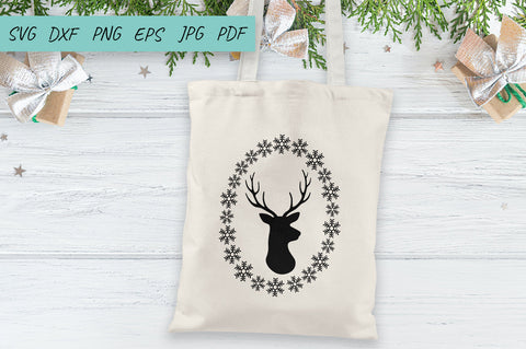 Christmas Svg | Deer Head Svg | Antlers Buck SVG Irina Ostapenko 