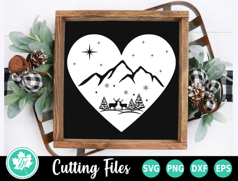 Christmas SVG | Deer in the Mountains SVG TrueNorthImagesCA 