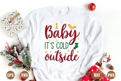 Christmas SVG Design, Baby its cold outside SVG FiveStarCrafting 