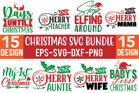 Christmas SVG Design Bundle SVG CraftingStudio 