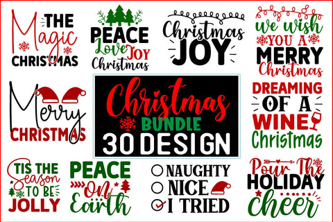 Christmas SVG Design Bundle SVG CraftingStudio 