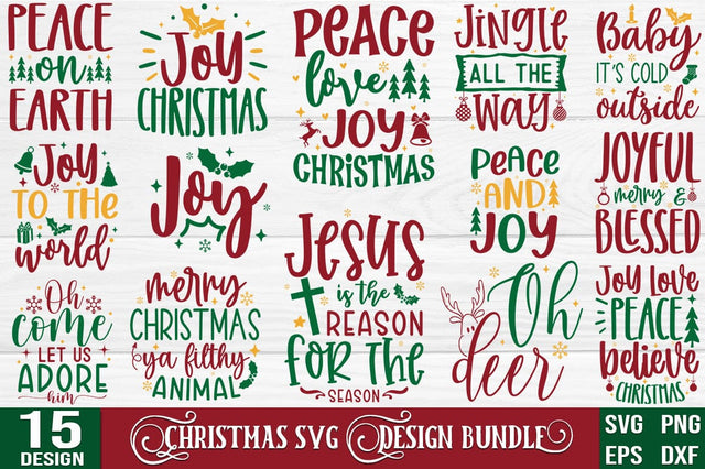 Christmas SVG Design Bundle SVG FiveStarCrafting 