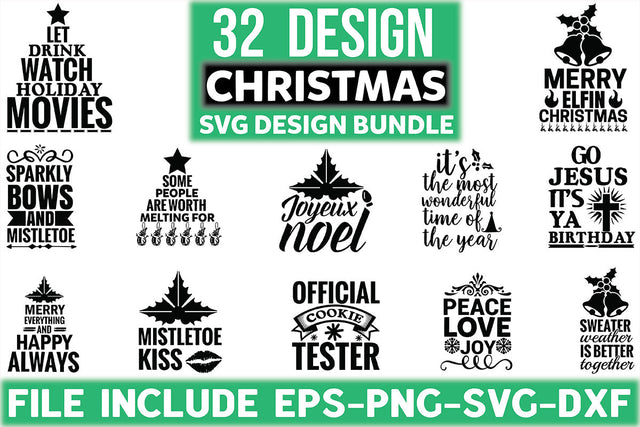 Christmas Svg Design Bundle SVG Rupkotha 