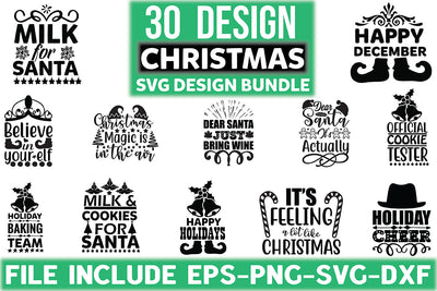 Christmas Svg Design Bundle SVG Rupkotha 