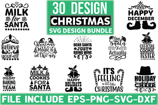 Christmas Svg Design Bundle SVG Rupkotha 