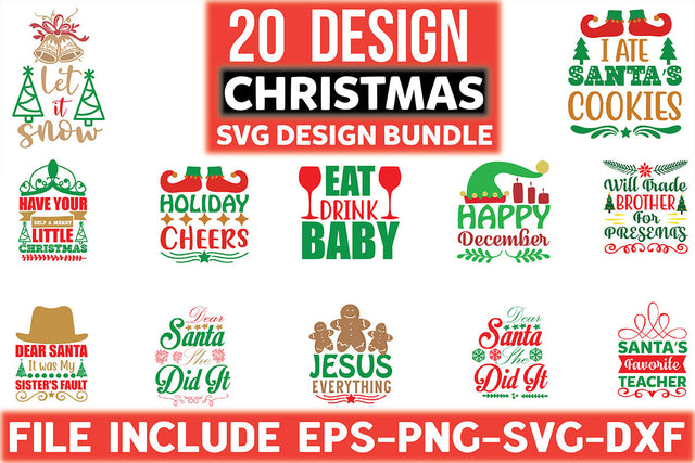 Christmas Svg Design Bundle SVG Rupkotha 
