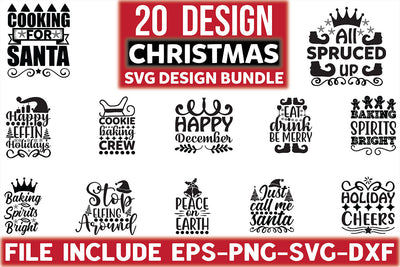 Christmas Svg Design Bundle SVG Rupkotha 