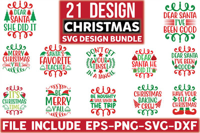 Christmas SVG Design Bundle SVG Rupkotha 
