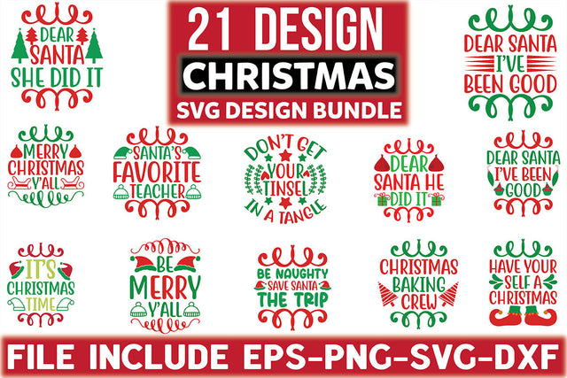 Christmas SVG Design Bundle SVG Rupkotha 