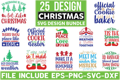 Christmas SVG Design Bundle SVG Rupkotha 