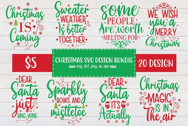 Christmas SVG Design Bundle Vol-3 SVG shah alam 