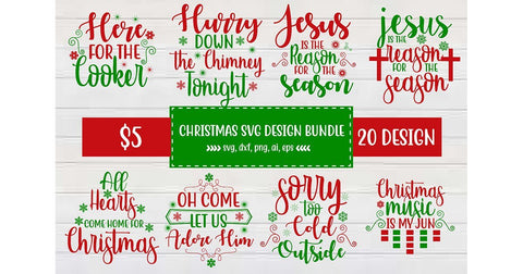 Christmas SVG Design Bundle Vol-4 SVG shah alam 