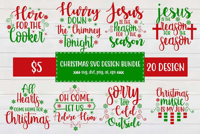 Christmas SVG Design Bundle Vol-4 SVG shah alam 