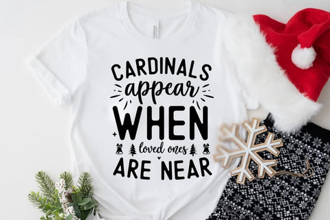 Christmas SVG Design, Cardinals appear when loved ones are near SVG FiveStarCrafting 