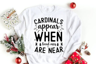Christmas SVG Design, Cardinals appear when loved ones are near SVG FiveStarCrafting 