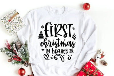 Christmas SVG Design, First christmas in heaven SVG FiveStarCrafting 