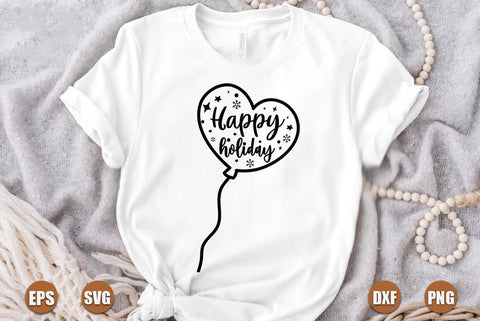 Christmas SVG Design, Happy holiday SVG FiveStarCrafting 