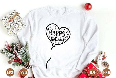 Christmas SVG Design, Happy holiday SVG FiveStarCrafting 