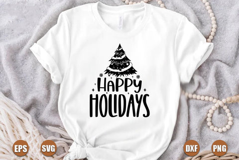 Christmas SVG Design, Happy Holidays SVG FiveStarCrafting 