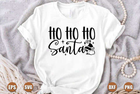 Christmas SVG Design, HO HO HO Santa SVG FiveStarCrafting 