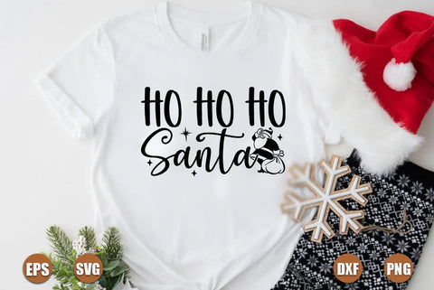 Christmas SVG Design, HO HO HO Santa SVG FiveStarCrafting 