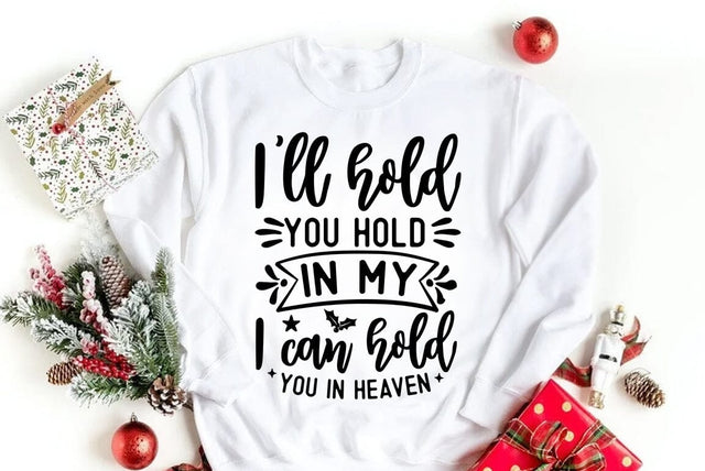 Christmas SVG Design, I will hold you in my heart i can hold you in heaven SVG FiveStarCrafting 