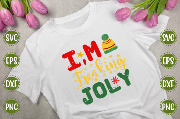 Christmas Svg Design I,m Freaking Joly SVG SH_Tee store 