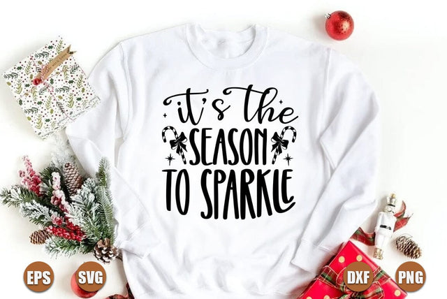 Christmas SVG Design, Its the season to sparkle SVG FiveStarCrafting 
