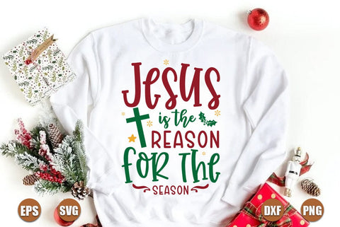 Christmas SVG Design, Jesus is the reason for the season SVG FiveStarCrafting 