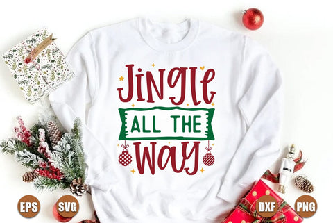 Christmas SVG Design, Jingle all the way SVG FiveStarCrafting 
