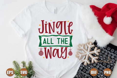 Christmas SVG Design, Jingle all the way SVG FiveStarCrafting 